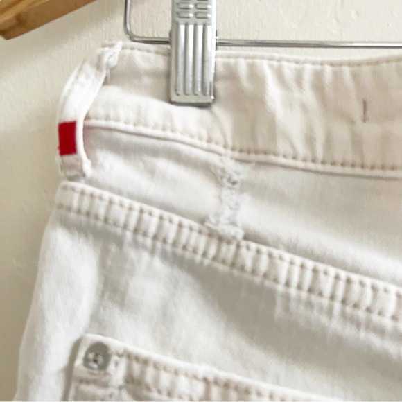 Pilcro High Waisted Button Fly Jean Shorts Cream Size 27 - Picture 6 of 12